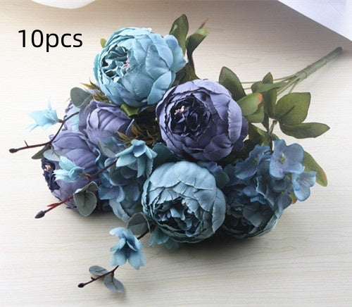 13 Core-spun Peony Decorative Flowers Artificial Flowers Artificial Flowers