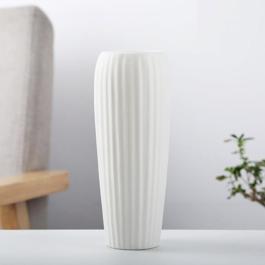 Stue dekoration Moderne Hvid Keramik Vase