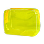 In Stock Solid Color Transparent Cosmetic Bag Large Capacity Convenient And Simple Storage Bag