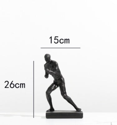 Simple Modern Abstract Athlete Sculpture Ornament