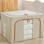 Thick Cotton Linen Storage Box Cloth Art Clothing Folding Wardrobe