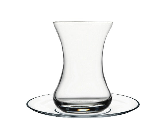 6 Pieces Turkish Tea Glass Cup Set 125ml