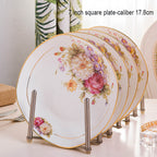 Bone China Phnom Penh Home Dishes Nordic Net Red Tableware