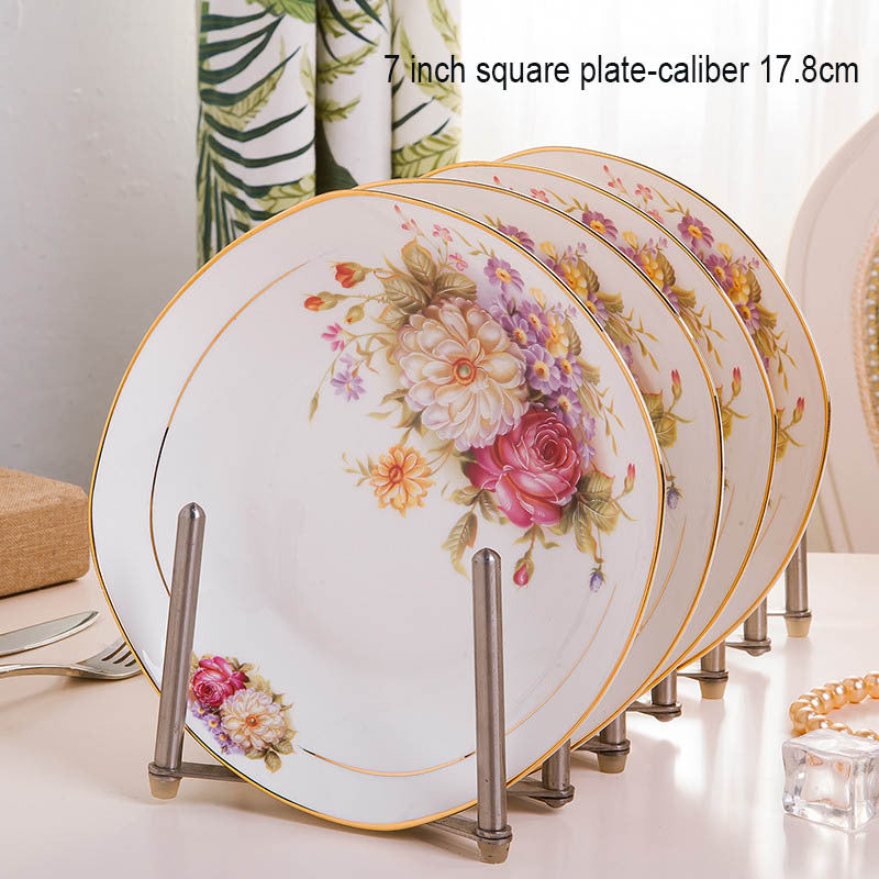 Bone China Phnom Penh Home Dishes Nordic Net Red Tableware