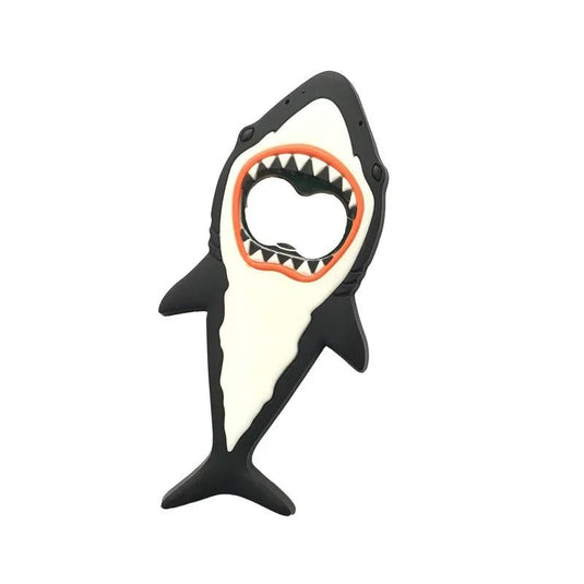 1 Pc Shark Beer Bottle Opener Magnet 3d Cute Cartoon Animal Magnet Fridge Beer Bottle Opener Kitchen Bar Tools Magnet Stickers - Grand Goldman