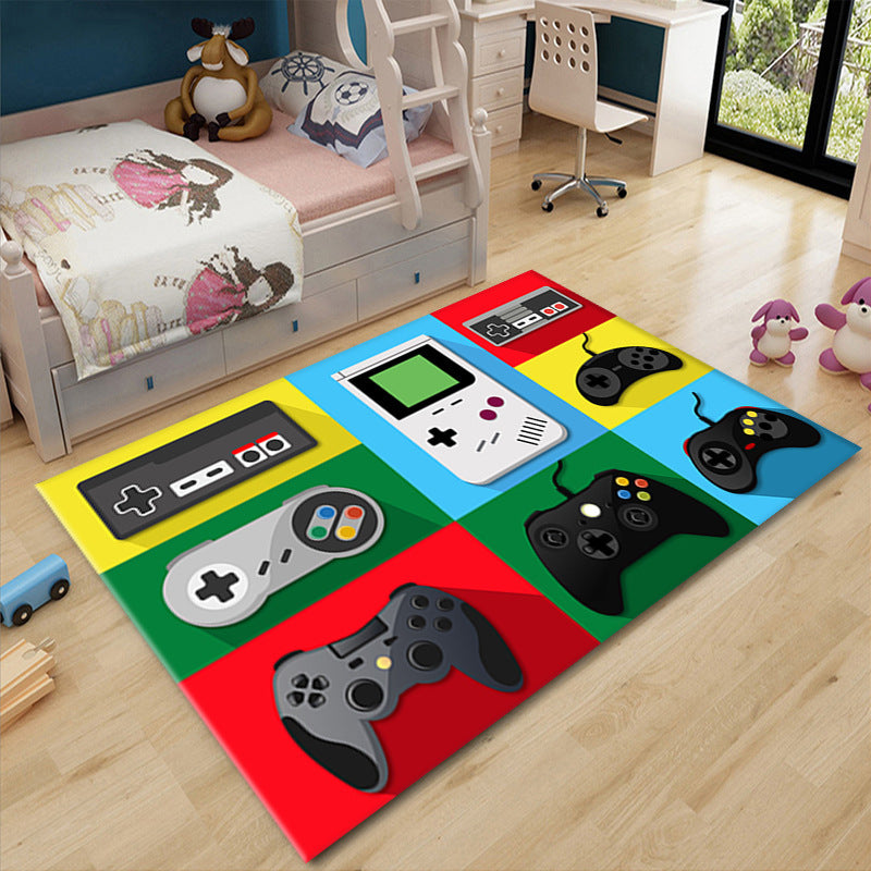 Game Console Living Room Floor Mat Bedroom Cartoon Carpet