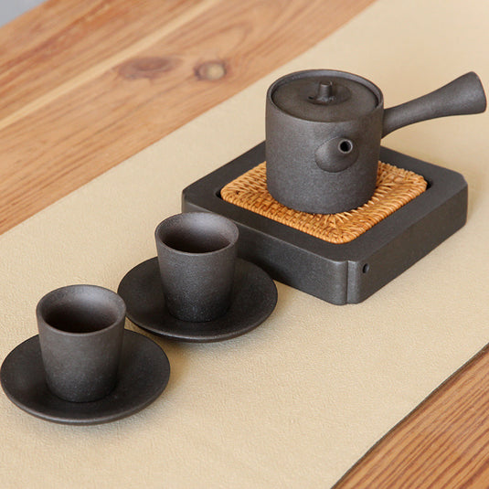 Portable ceramic gift kung fu tea set