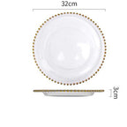 Bone China Western Food Household Round Plate