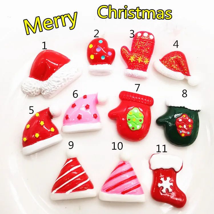 10pcs Christmas Fridge Magnet Gifts kawaii Halloween Resin Refrigerator Fridge Magnet Sticker cute Home Decor Garden Decoration - Grand Goldman