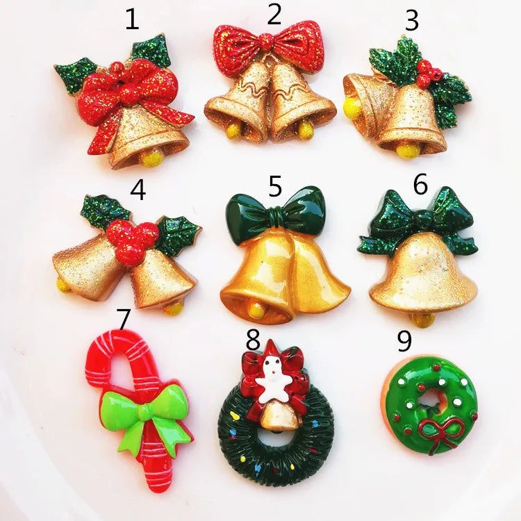 10pcs Christmas Fridge Magnet Gifts kawaii Halloween Resin Refrigerator Fridge Magnet Sticker cute Home Decor Garden Decoration - Grand Goldman