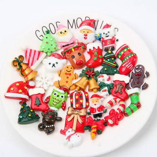 10pcs Christmas Fridge Magnet Gifts kawaii Halloween Resin Refrigerator Fridge Magnet Sticker cute Home Decor Garden Decoration - Grand Goldman