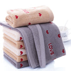 Pure Cotton Couple Embroidery Household Towels