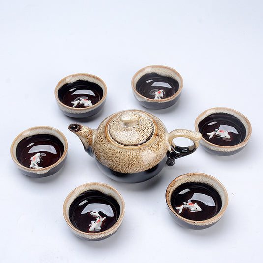 Gift tea set, add Yuyao to tea set