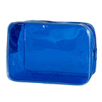 In Stock Solid Color Transparent Cosmetic Bag Large Capacity Convenient And Simple Storage Bag