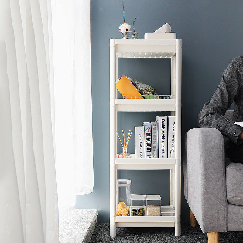 Multifunktionel badeværelsesgulvhylde afløbshylde