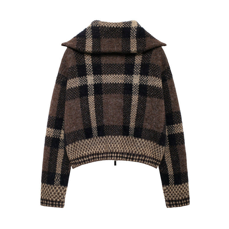 Autumn Sweater Round Neck Solid Color Loose Pullover