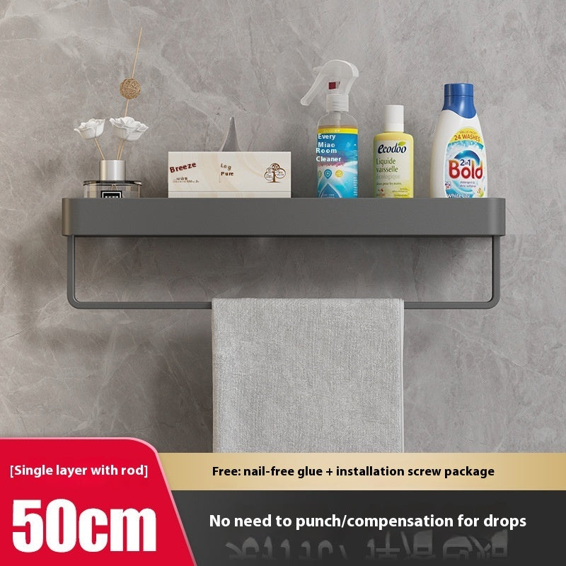 Punch-free Bathroom Storage Rack Bathroom Wall-mounted Storage Rack