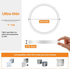 12Pack LED Flush Mount Ceiling Light, Dimmable & 100W Equivalent Super Slim LED Ceiling Light, 3000K-6500K Selectable, 12W 1500Lm Round Light Fixture for Bedroom, Bathroom, Closet, Hallway - Grand Goldman