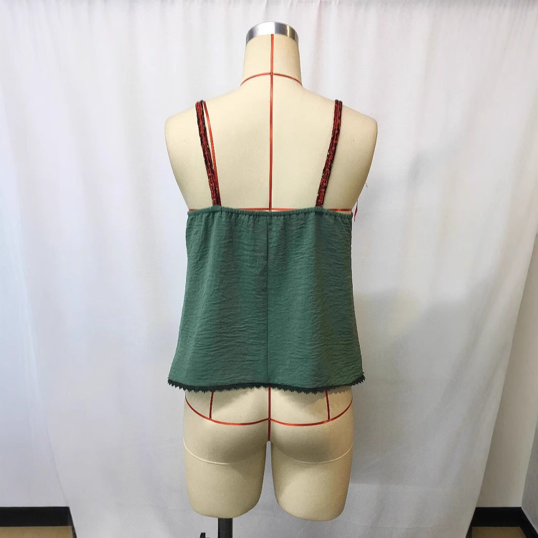 Chinese Style Retro Small Slip Top Women