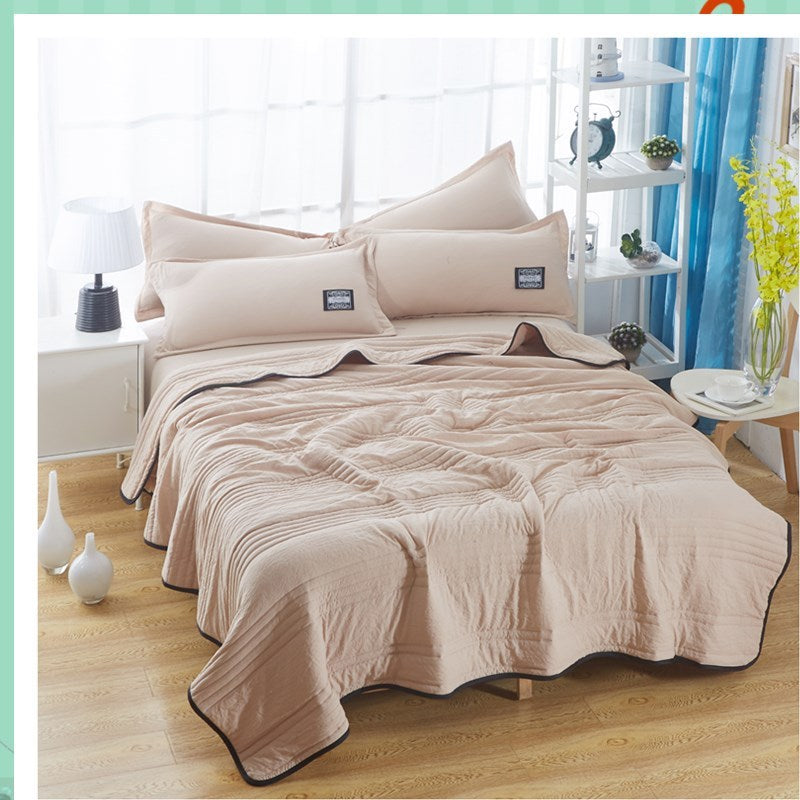 Cooling Blankets Pure Color Summer Quilt Plain Summer Cool Quilt Compressible Air-conditioning Quilt Quilt Blanket - Grand Goldman