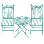 Iron Art Table And Chair Coffee Table And Chair Mini Model