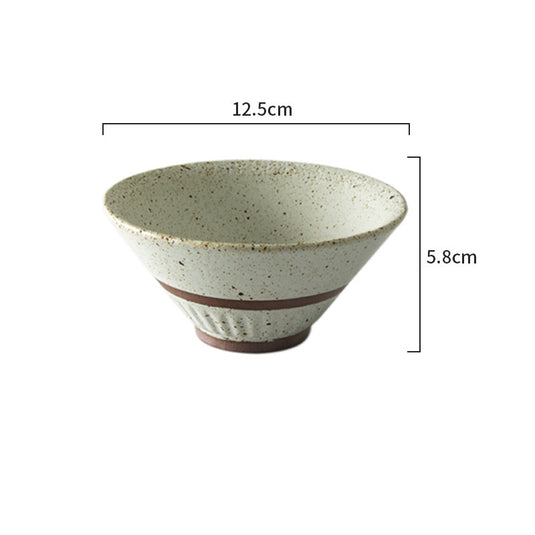Creative Retro Handmade Ceramic Japanese Bowl Simple Tableware