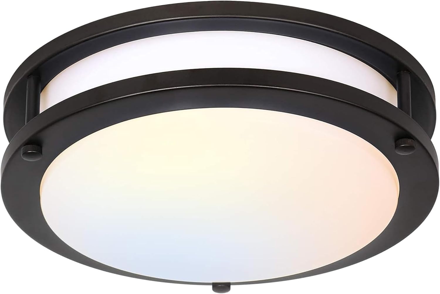 13 inch Flush Mount LED Ceiling Light Fixture, 2700K/3000K/3500K/4000K/5000K Adjustable Ceiling Lights, Oil Rubbed Bronze Saturn Dimmable Lighting for Hallway Bathroom Kitchen or Stairwell, ETL Listed - Grand Goldman