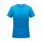 Ice Silk Small Checkered Sports Quick-drying Short-sleeved T-shirt