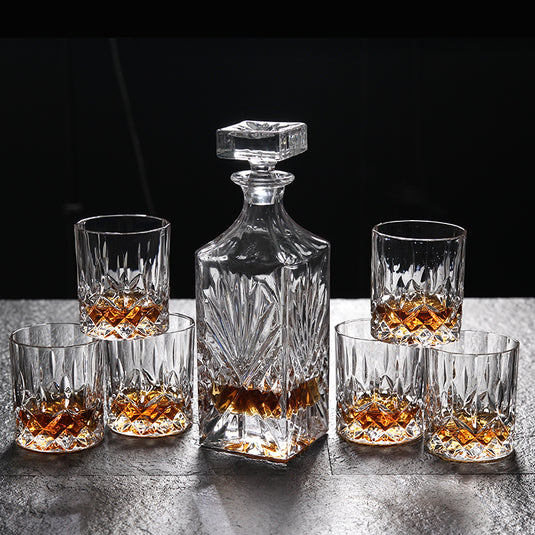 Blyfri krystalglas whiskyglassæt 6 stk. Creative rødvinsglaskaraffelflaske