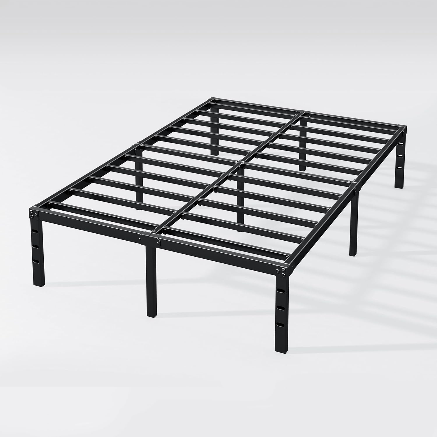 14 Inch Twin Bed Frame - Sturdy Platform Bed Frame Metal Bed Frame No Box Spring Needed Heavy Duty Twin Size Bed Frame Easy Assembly Strong Bearing Capacity, Under Bed Storage - Grand Goldman