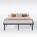 14 Inch Twin Bed Frame - Sturdy Platform Bed Frame Metal Bed Frame No Box Spring Needed Heavy Duty Twin Size Bed Frame Easy Assembly Strong Bearing Capacity, Under Bed Storage - Grand Goldman