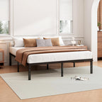 14 Inch Twin Bed Frame - Sturdy Platform Bed Frame Metal Bed Frame No Box Spring Needed Heavy Duty Twin Size Bed Frame Easy Assembly Strong Bearing Capacity, Under Bed Storage - Grand Goldman