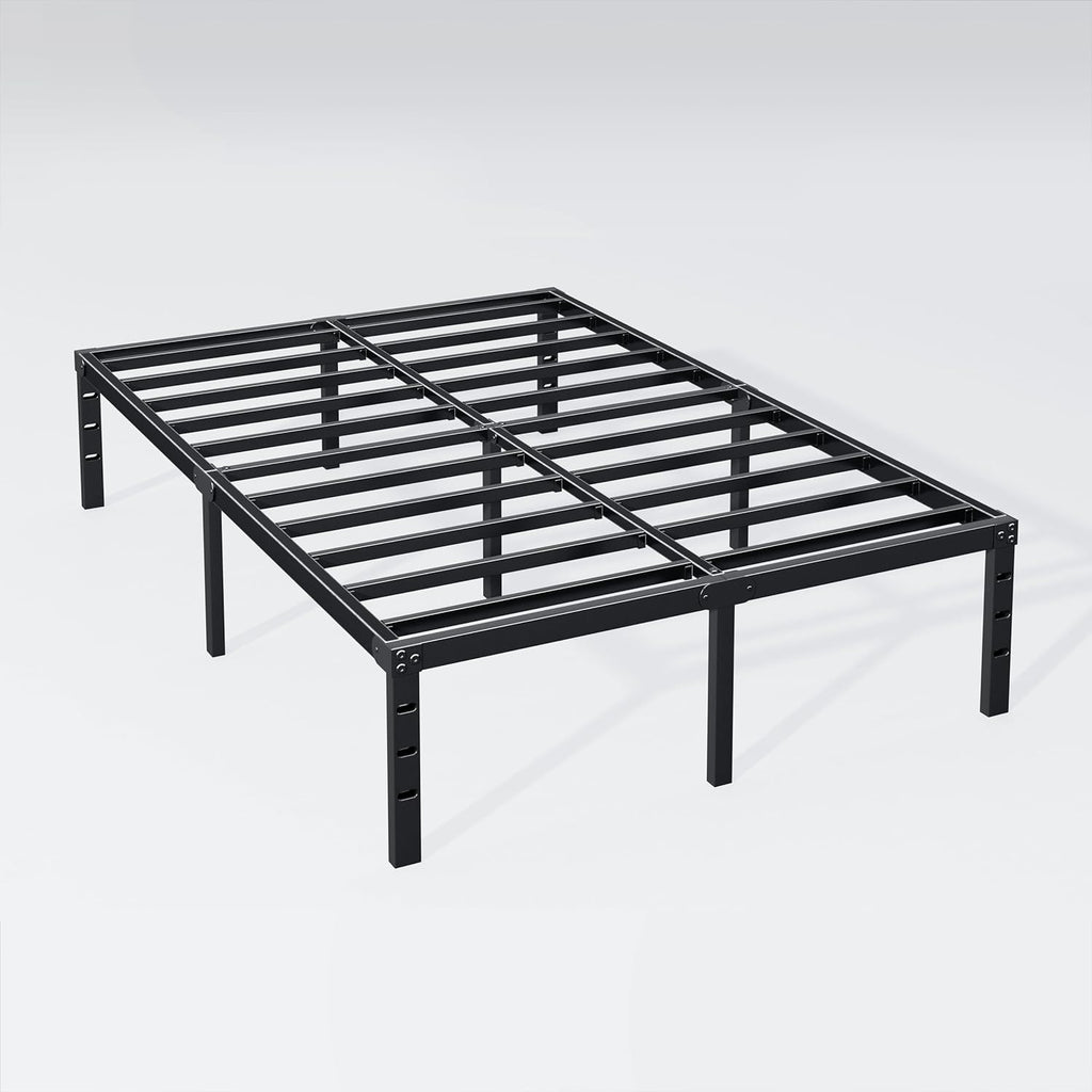 14 Inch Twin Bed Frame - Sturdy Platform Bed Frame Metal Bed Frame No Box Spring Needed Heavy Duty Twin Size Bed Frame Easy Assembly Strong Bearing Capacity, Under Bed Storage - Grand Goldman