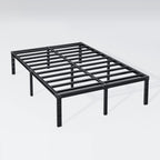 14 Inch Twin Bed Frame - Sturdy Platform Bed Frame Metal Bed Frame No Box Spring Needed Heavy Duty Twin Size Bed Frame Easy Assembly Strong Bearing Capacity, Under Bed Storage - Grand Goldman