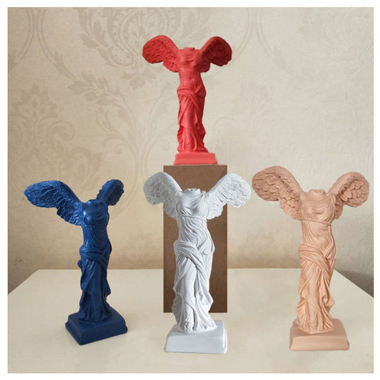 14cm High Resin Victory Statuette In Nordic Style - Grand Goldman