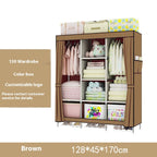 Metal Combination Simple Wardrobe Rental Room Steel Pipe Assembly Clothes Household Bedroom