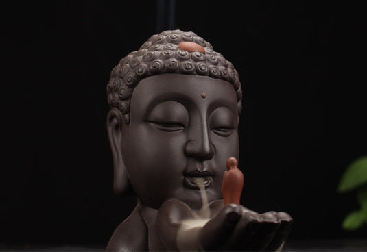 Lille munk Buddha statue