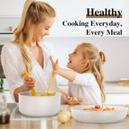 15Pcs Pots and Pans Set Non Stick, Cookware Sets with Detachable Handle, Nonstick RV Kitchen Cooking Set Removable Handles, Oven Safe, Induction Fast, Stackable Non-stick Set, Black - Grand Goldman