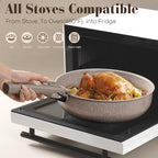 15Pcs Pots and Pans Set Non Stick, Cookware Sets with Detachable Handle, Nonstick RV Kitchen Cooking Set Removable Handles, Oven Safe, Induction Fast, Stackable Non-stick Set, Black - Grand Goldman