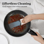 15Pcs Pots and Pans Set Non Stick, Cookware Sets with Detachable Handle, Nonstick RV Kitchen Cooking Set Removable Handles, Oven Safe, Induction Fast, Stackable Non-stick Set, Black - Grand Goldman