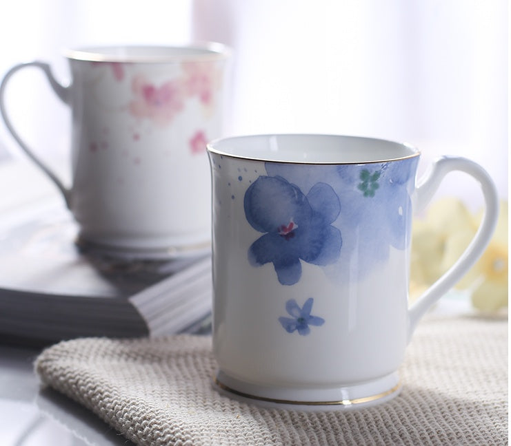 High-end Bone China Ceramic Lovers Drinking Cups And Teacups As Gifts