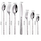 Embossed Textured Handle Steak Cutlery Western Cutlery - Grand Goldman