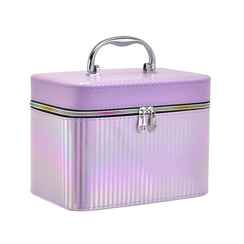 Cosmetic Bag Large Capacity High-grade Portable Is-style Storage Box With Mirror
