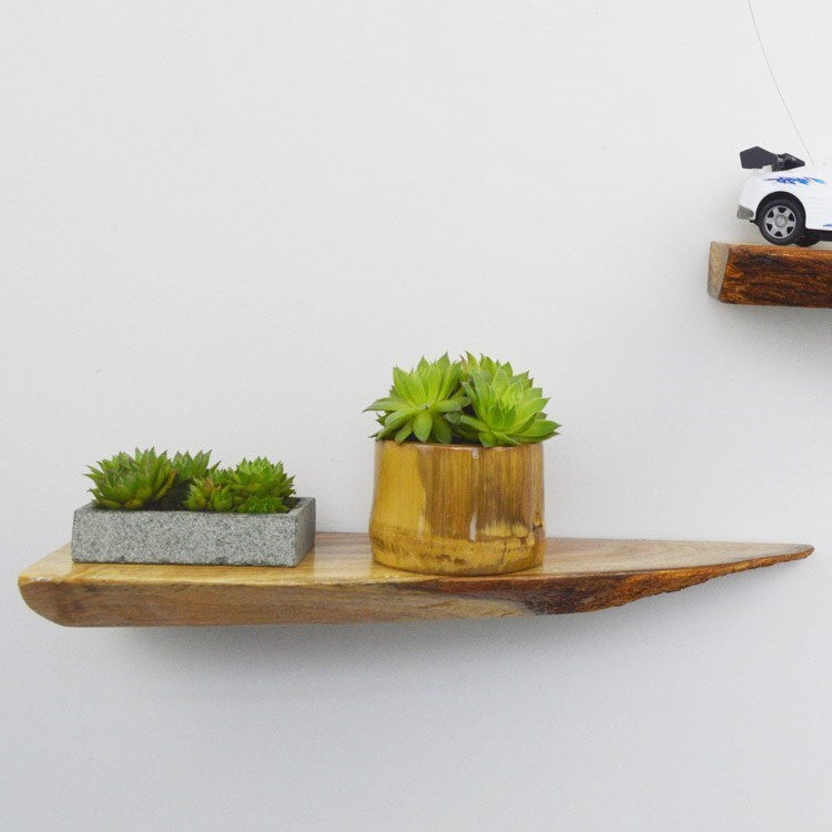 Étagère murale en bois massif Étagère à fleurs Étagère de séparation Étagère