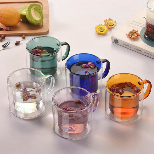 High Borosilicate Glass Cup New Double Glass Coffee Cup
