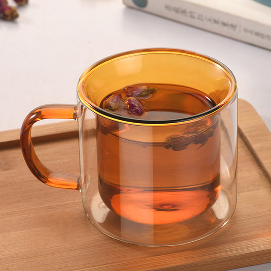 High Borosilicate Glass Cup New Double Glass Coffee Cup