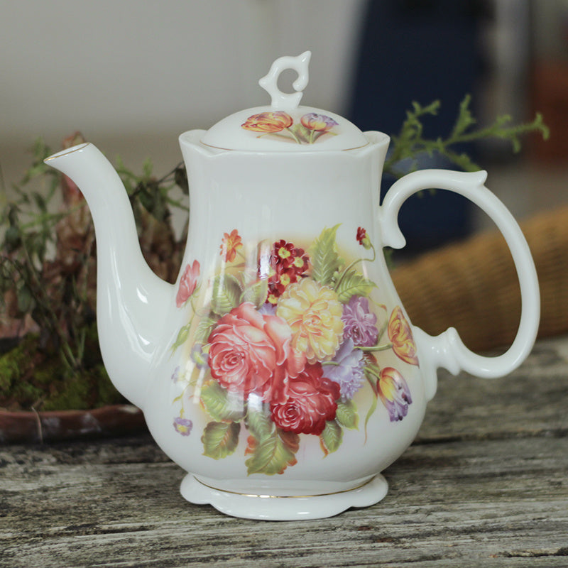 European Style Bone China Single Pot Large Teapot