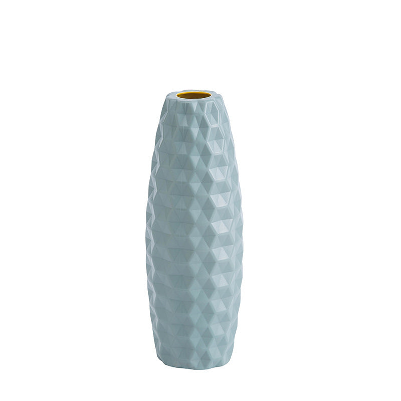 Vaso asciutto in plastica decorativo in stile nordico imitazione ceramica