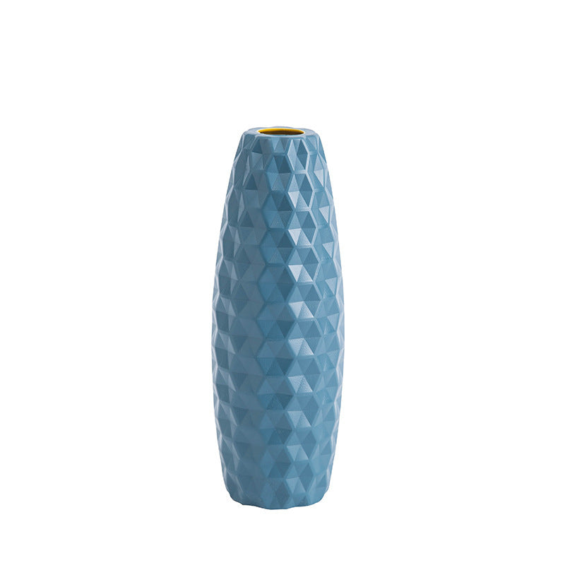 Vaso asciutto in plastica decorativo in stile nordico imitazione ceramica