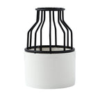 Vaso in ceramica INS Fioriera Vaso piccolo in ferro battuto